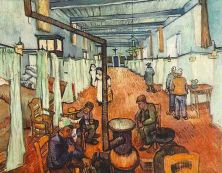 Haga click para ver la imagen ampliada 1889 ward in the hospital in arles.jpg